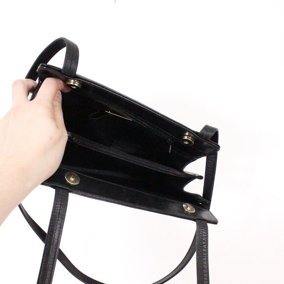 *Franco Visconti Black Leather Made in Italy Purse - Picture 6 of 7